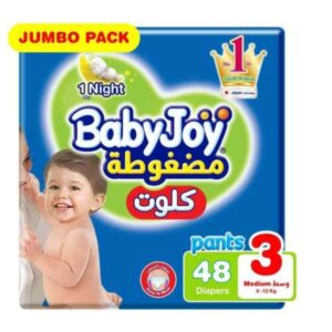 حفاضات بيبي جوي حجم 3 جامبو 6-12 كجم