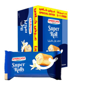 Americana Super Roll Vanilla 6x60gm