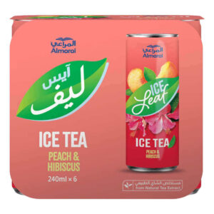 شاي مثلج المراعي بالخوخ والكركديه