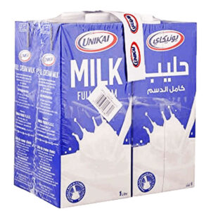 حليب يونيكاي معقم كامل الدسم