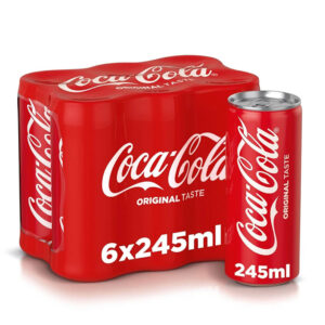 Coca Cola Regular Soft Drink 6x245ml
