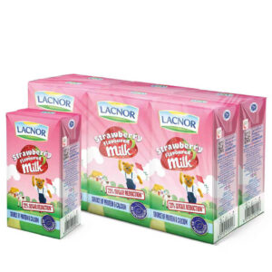 Lacnor UHT Junior Strawberry Milk 6x125ml