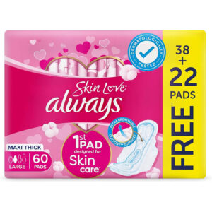 Always Cotton Skin Love Sanitary Napkin 60 Pads