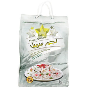 أرز بسمتي نجم سهيل مطهو بالبخار حبة طويلة جدًا 20 كجم