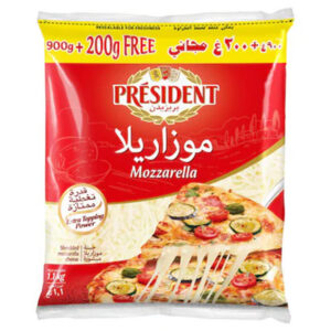 بريزيدنت جبنة موزاريلا مبشورة