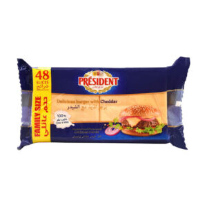 شرائح شيدر برجر بريزيدنت 800 جم