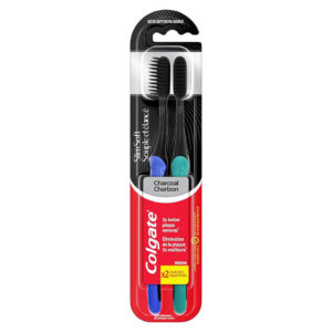 فرشاة أسنان كولجيت سليم سوفت فحم أسود 2 قطعة