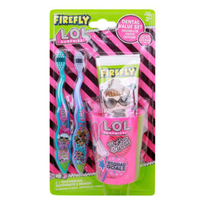 فرشتين أسنان فايرفلاي مع كوب ومعجون