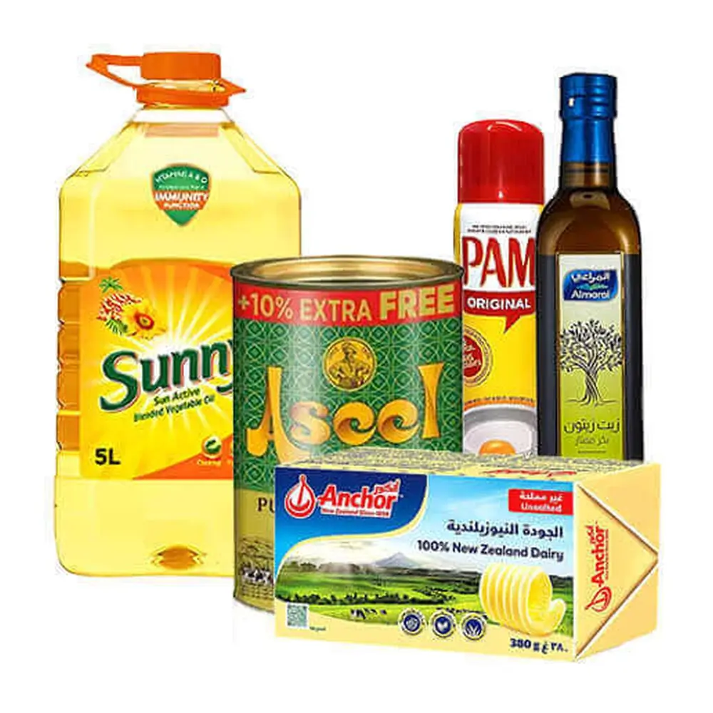الزيوت، السمن، والزبدة