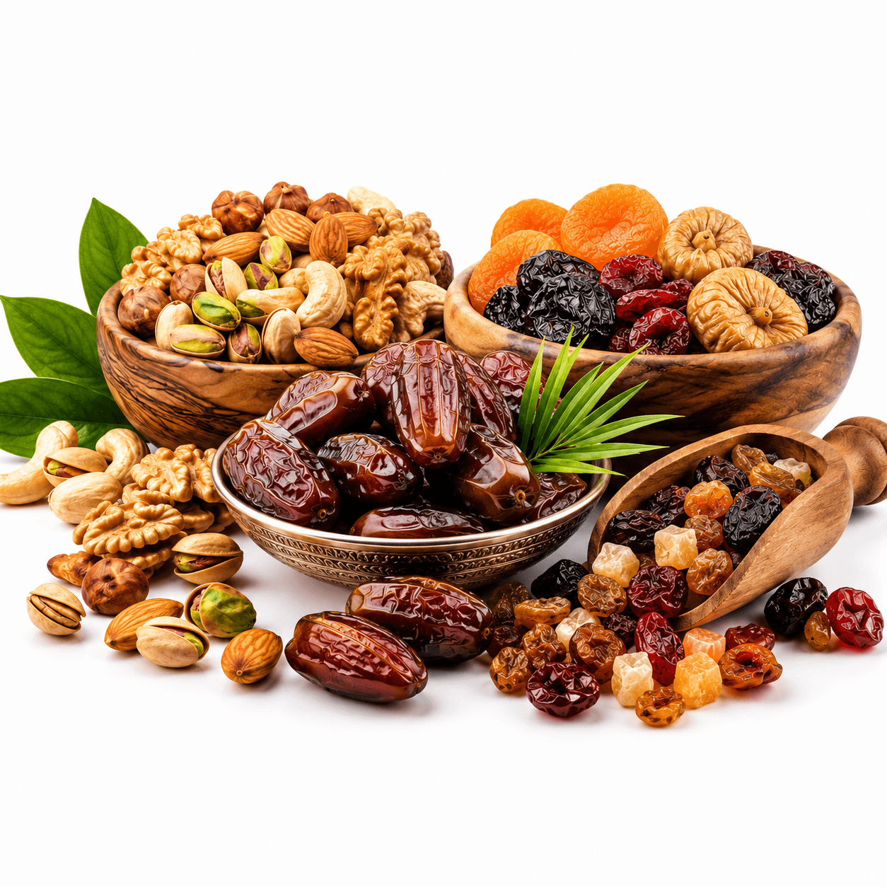 تمور ومكسرات وفواكه مجففة
