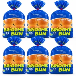 Modern Bakery Brioche Bread Bun Cluster 3.5-inch
