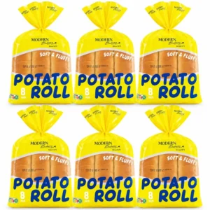 Modern Bakery Potato Hotdog Bread Roll 8-inch