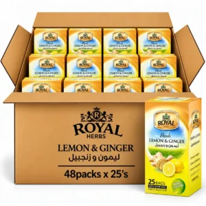 شاي رويال هيربس بالليمون والزنجبيل